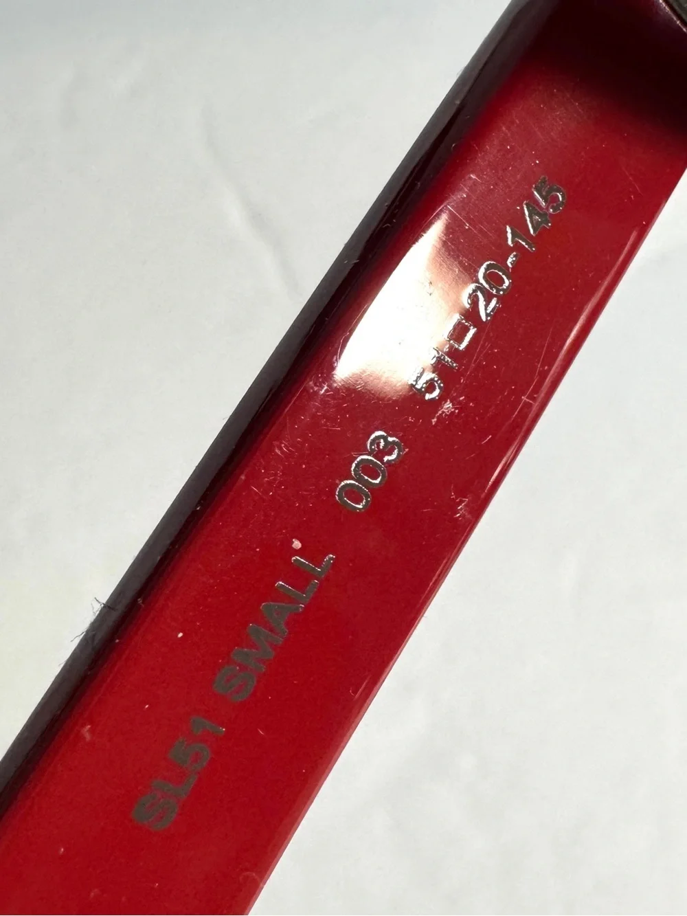 SAINT LAURENT Red SL 51 Small Sunglasses Made in Italy